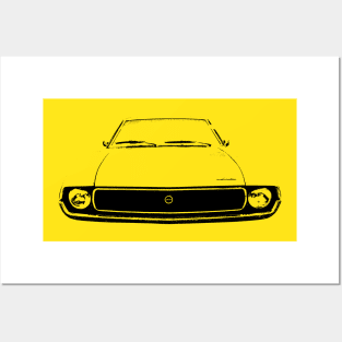 AMC Javelin 1970s American classic car monoblock black Posters and Art